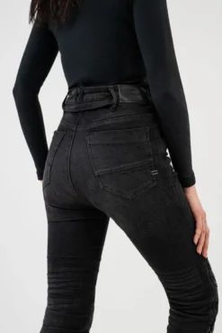 Jeansy motocyklowe damskie SHIMA METRO LADY BLACK czarny