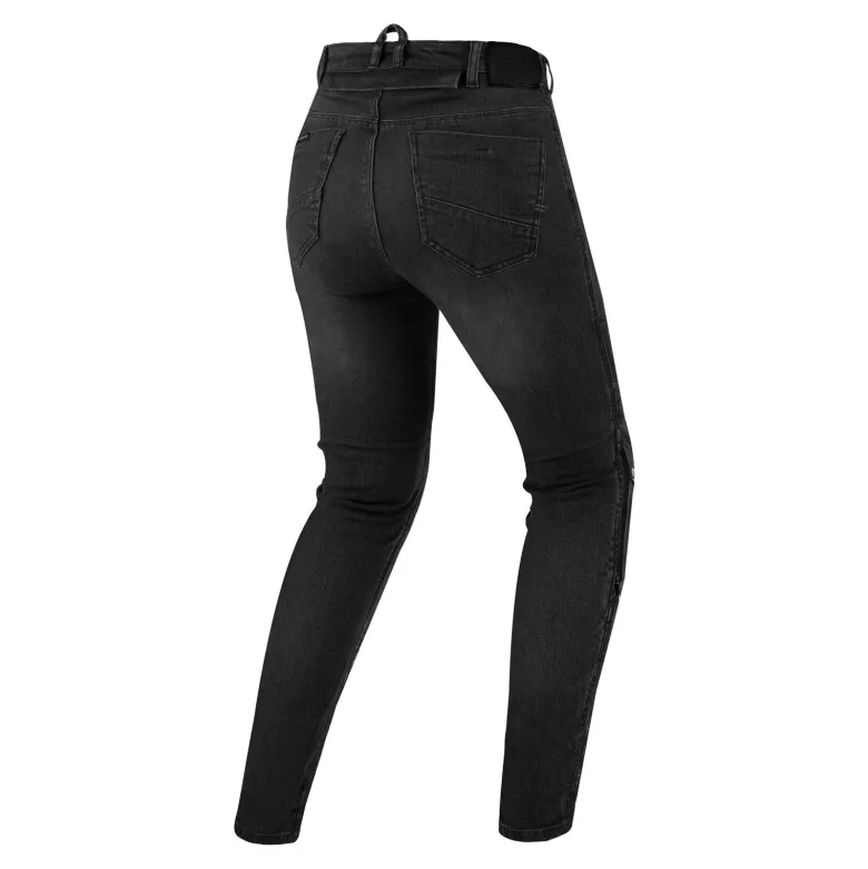 Jeansy motocyklowe damskie SHIMA METRO LADY BLACK czarny