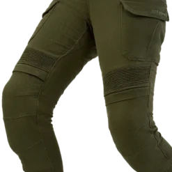 Jeansy motocyklowe damskie SHIMA GIRO 3.0 LADY KHAKI zielony