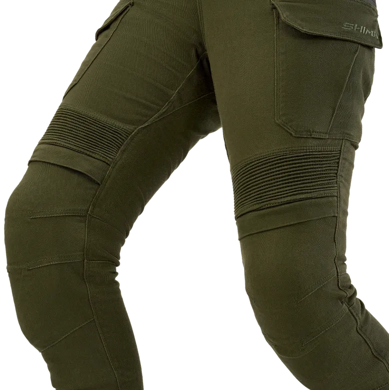 Jeansy motocyklowe damskie SHIMA GIRO 3.0 LADY KHAKI zielony