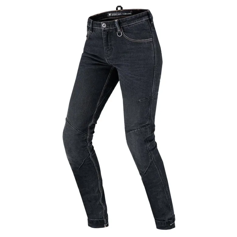 Jeansy motocyklowe damskie SHIMA DEVON LADY BLACK czarny