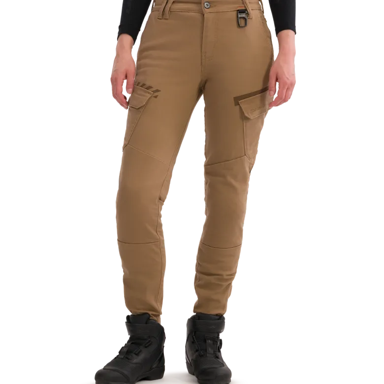 Jeansy motocyklowe damskie SHIMA RECON LADY SAND beżowy