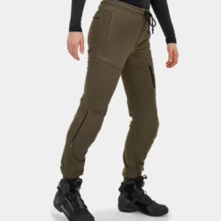 Jeansy motocyklowe damskie SHIMA JOGGSY LADY KHAKI zielony