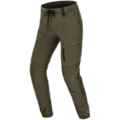 Jeansy motocyklowe damskie SHIMA JOGGSY LADY KHAKI zielony