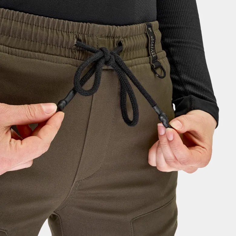 Jeansy motocyklowe damskie SHIMA JOGGSY LADY KHAKI zielony
