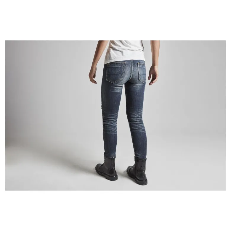 Jeansy motocyklowe damskie SPIDI J-TRACKER LADY DARK BLUE granatowy niebieski
