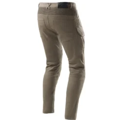 Jeansy motocyklowe OZONE FASTER TAPERED FIT OLIVE zielony