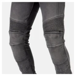 Jeansy motocyklowe OZONE RUSTY WASHED BLACK czarny
