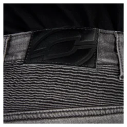 Jeansy motocyklowe OZONE RUSTY WASHED BLACK czarny