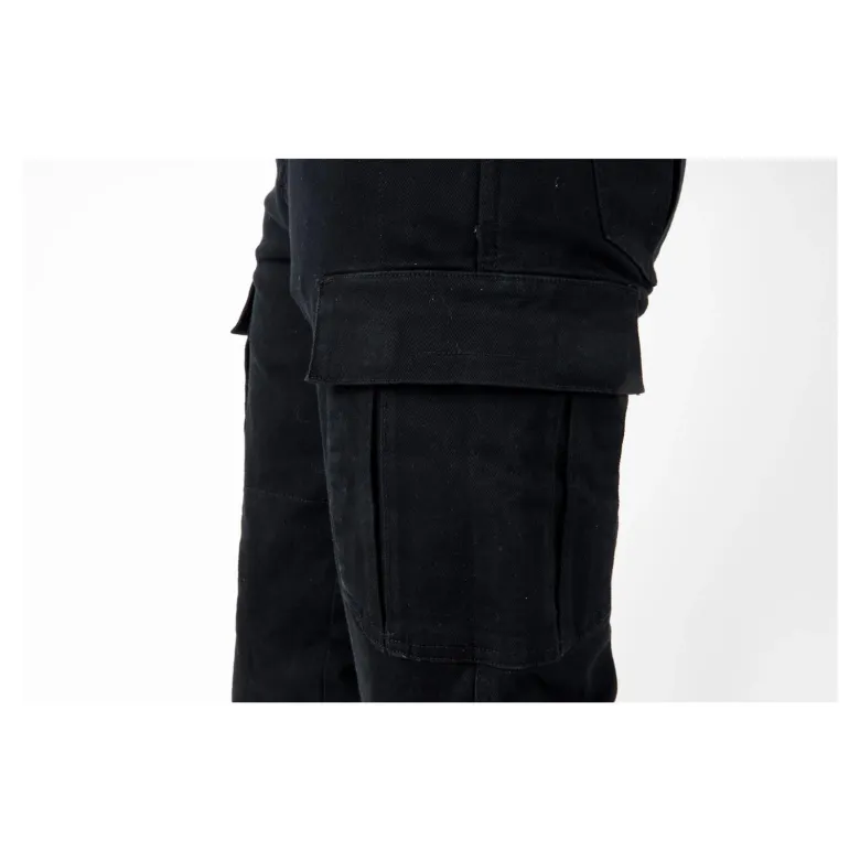Jeansy motocyklowe OZONE SHADOW II BLACK czarny