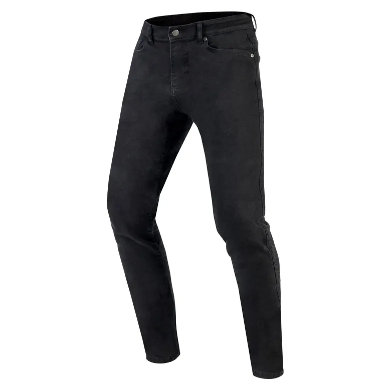 Jeansy motocyklowe OZONE STRIKER SLIM FIT BLACK czarny