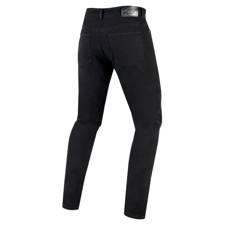 Jeansy motocyklowe OZONE STRIKER SLIM FIT BLACK czarny