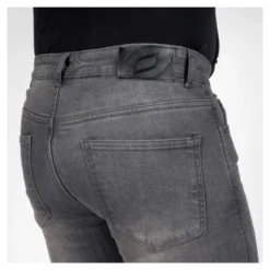 Jeansy motocyklowe OZONE STRIKER SLIM FIT WASHED GREY szary