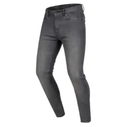 Jeansy motocyklowe OZONE STRIKER SLIM FIT WASHED GREY szary