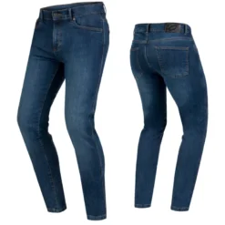 Jeansy motocyklowe OZONE STRIKER REGULAR WASHED BLUE niebieski