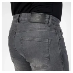 Jeansy motocyklowe OZONE STRIKER REGULAR WASHED GREY szary