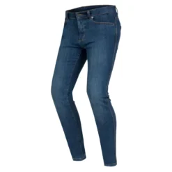 Jeansy motocyklowe OZONE STRIKER SLIM FIT WASHED BLUE niebieski