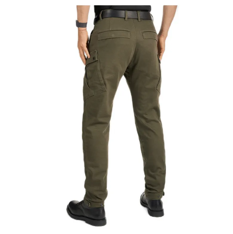 Jeansy motocyklowe PANDO MOTO MARK AAA OLIVE zielony