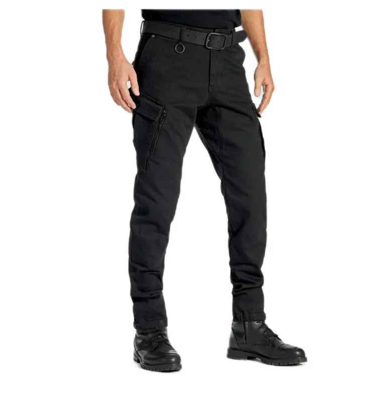 Jeansy motocyklowe PANDO MOTO MARK AAA BLACK czarny