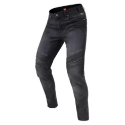 Jeansy motocyklowe REBELHORN EAGLE III SLIM FIT WASHED BLACK czarny
