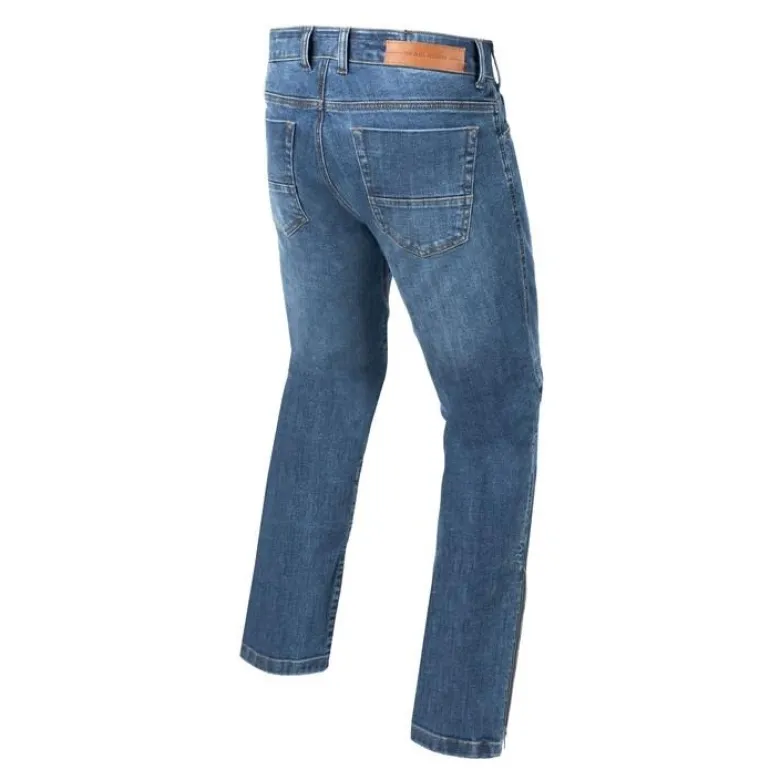 Jeansy motocyklowe REBELHORN HAWK III REGULAR FIT WASHED BLUE niebieski