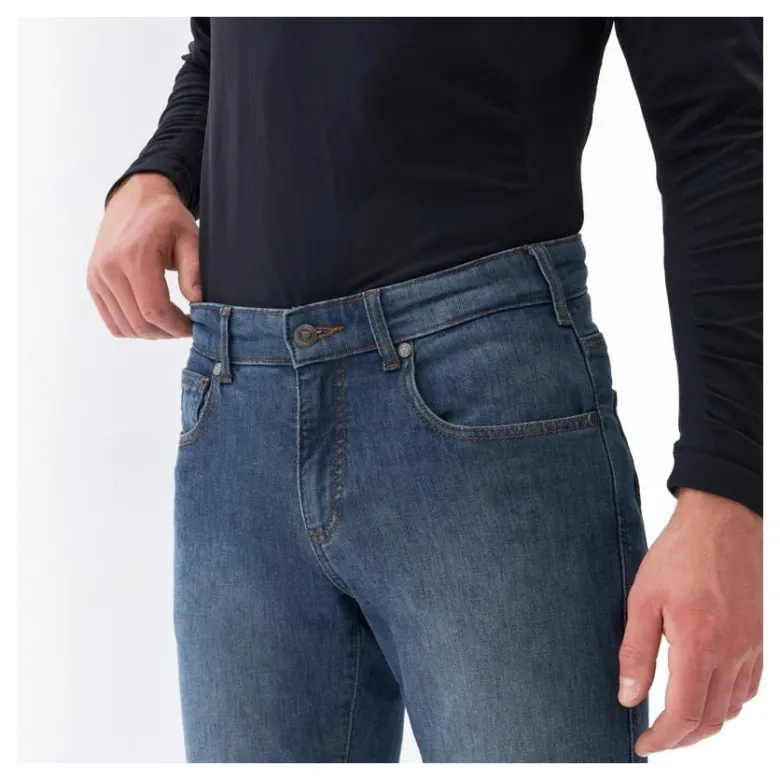 Jeansy motocyklowe REBELHORN NOMAD TAPERED FIT WASHED BLUE niebieski
