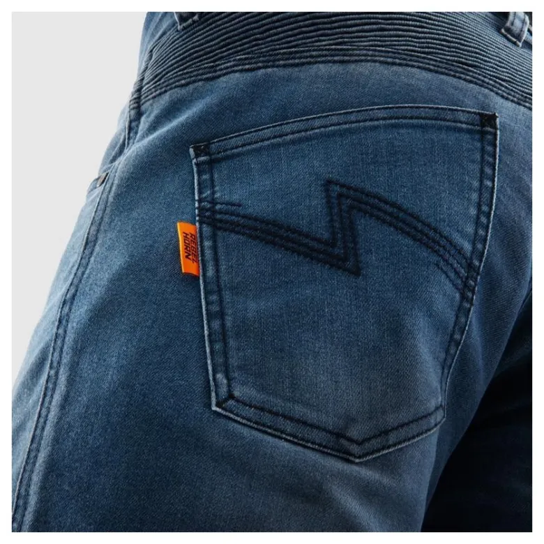 Jeansy motocyklowe REBELHORN REVOLT MONOLAYER WASHED BLUE niebieski