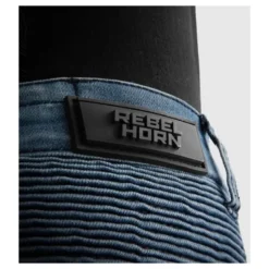 Jeansy motocyklowe REBELHORN REVOLT MONOLAYER WASHED BLUE niebieski