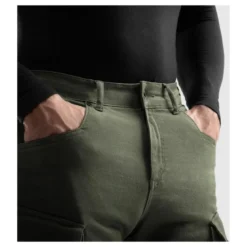 Jeansy motocyklowe REBELHORN FASTER OLIVE GREEN zielony