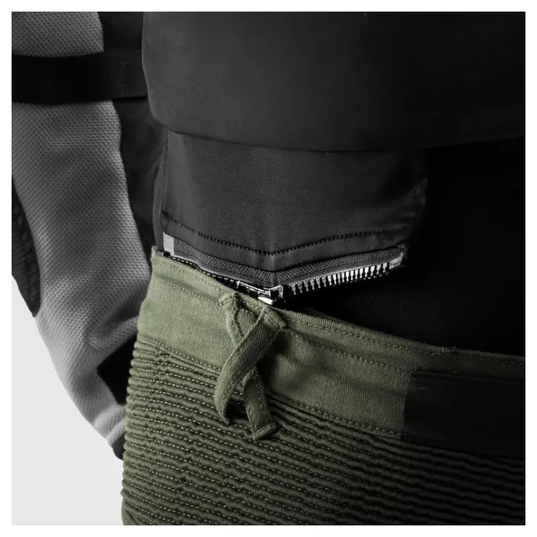 Jeansy motocyklowe REBELHORN FASTER OLIVE GREEN zielony