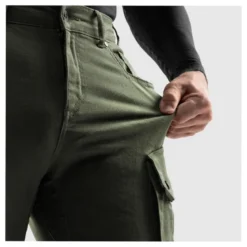 Jeansy motocyklowe REBELHORN FASTER OLIVE GREEN zielony