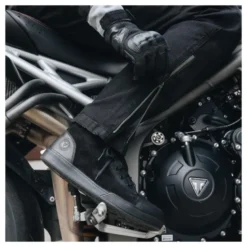Jeansy motocyklowe REBELHORN HAWK III REGULAR FIT WASHED BLACK czarny