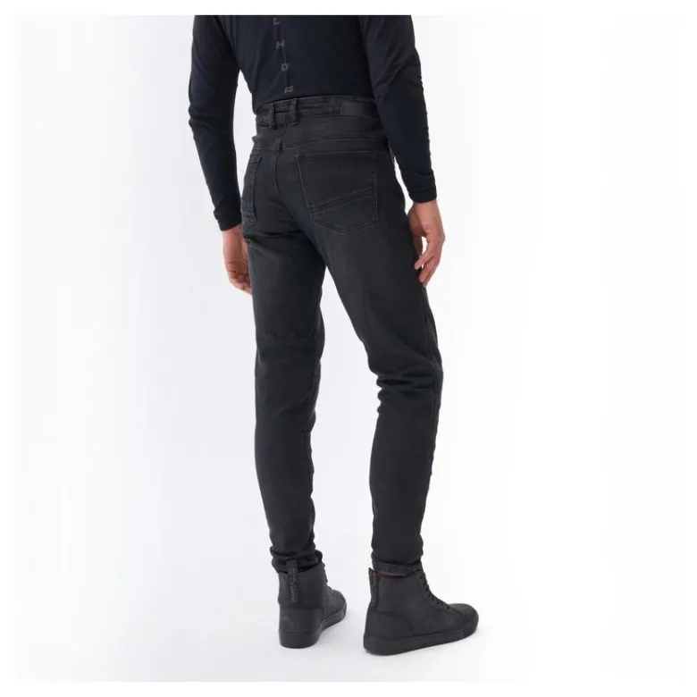 Jeansy motocyklowe REBELHORN NOMAD TAPERED FIT WASHED BLACK czarny