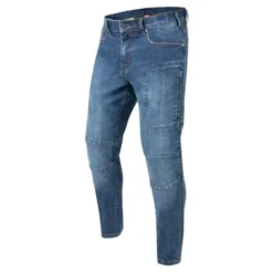 Jeansy motocyklowe REBELHORN RAGE II TAPERED FIT WASHED BLUE niebieski