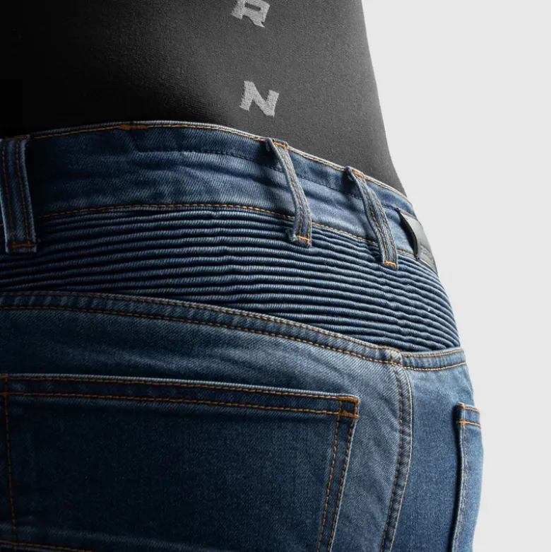 Jeansy motocyklowe REBELHORN EAGLE 4 REGULAR WASHED BLUE niebieski