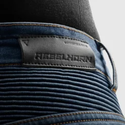 Jeansy motocyklowe REBELHORN EAGLE 4 REGULAR WASHED BLUE niebieski