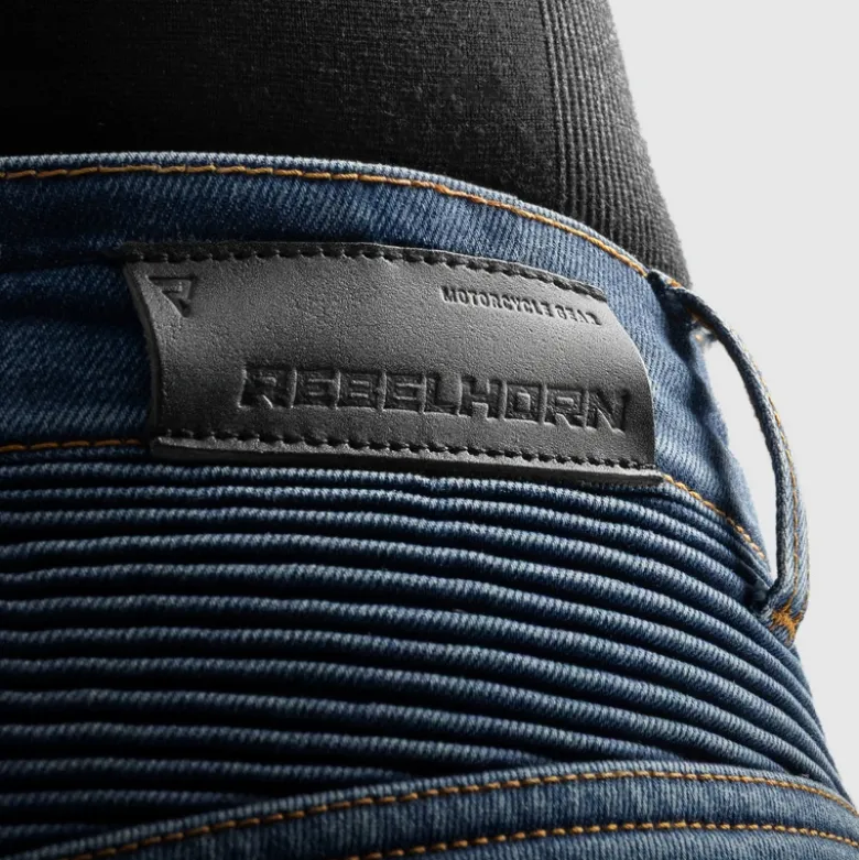 Jeansy motocyklowe REBELHORN EAGLE 4 REGULAR WASHED BLUE niebieski
