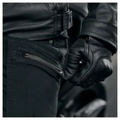 Jeansy motocyklowe REBELHORN URBAN III WASHED BLACK czarny