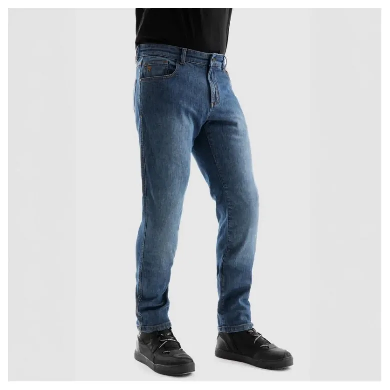 Jeansy motocyklowe REBELHORN BRONCO MONOLAYER WASHED BLUE niebieski