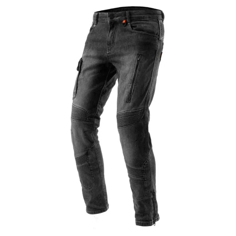 Jeansy motocyklowe REBELHORN VANDAL MONOLAYER WASHED BLACK czarny
