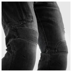 Jeansy motocyklowe REBELHORN VANDAL MONOLAYER WASHED BLACK czarny