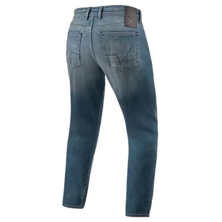 Jeansy motocyklowe REVIT KEEGAN TAPERED MEDIUM BLUE VINTAGE niebieski