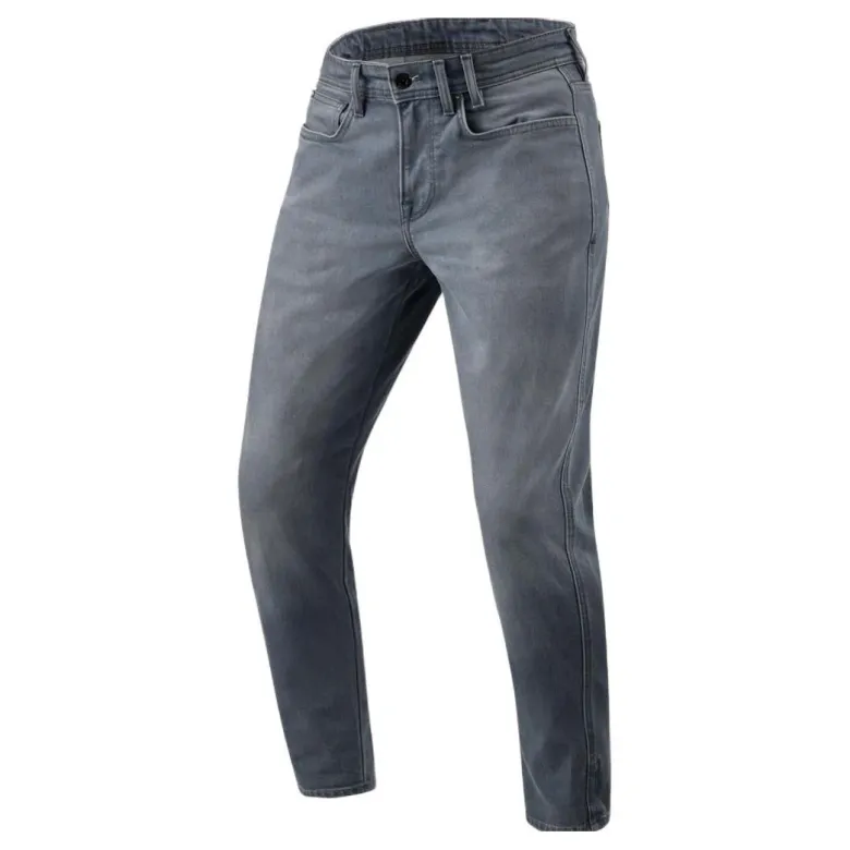 Jeansy motocyklowe REVIT KEEGAN TAPERED MEDIUM GREY USED szary