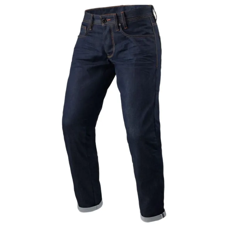 Jeansy motocyklowe REVIT LEWIS SELEVEDGE DARK BLUE niebieski