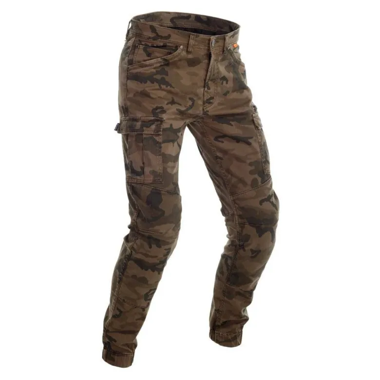 Jeansy motocyklowe RICHA APACHE CAMO beżowy brązowy zielony moro