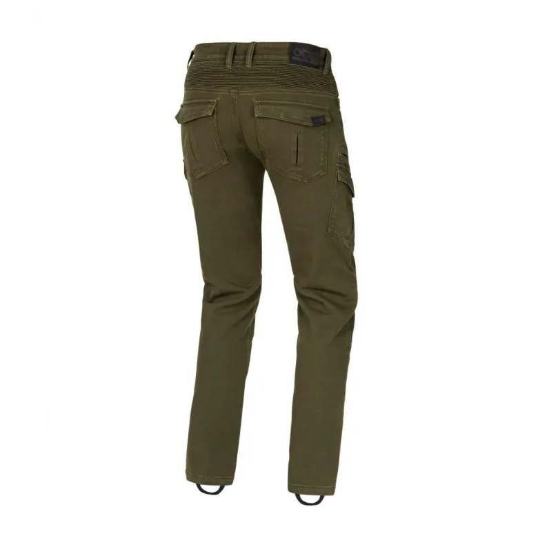 Jeansy motocyklowe SECA BADLANDS ARMALITH KHAKI zielony