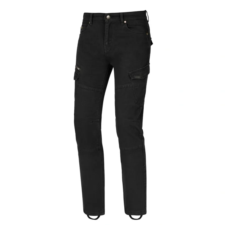 Jeansy motocyklowe SECA BADLANDS ARMALITH BLACK czarny