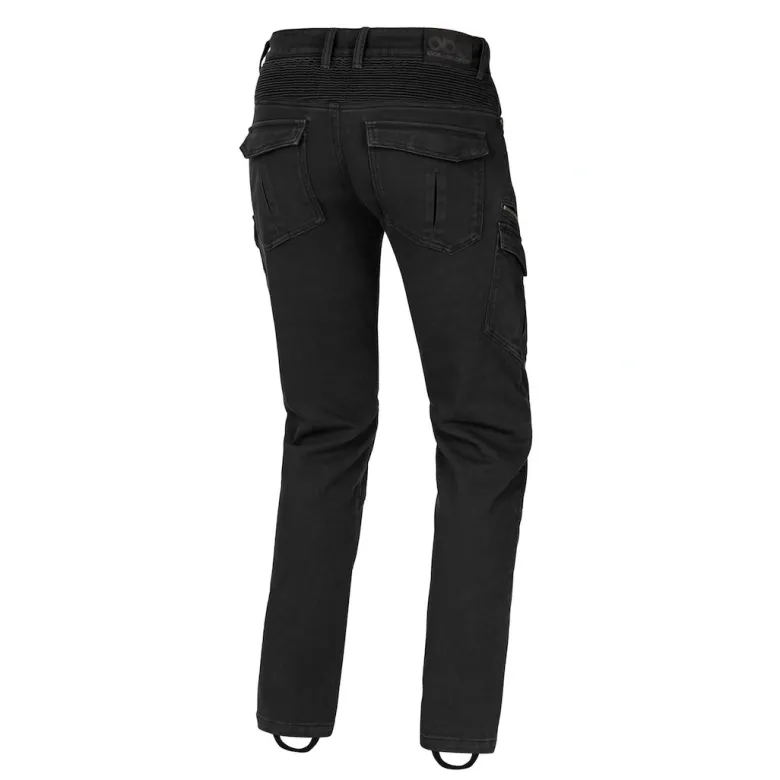 Jeansy motocyklowe SECA BADLANDS ARMALITH BLACK czarny