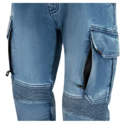 Jeansy motocyklowe SECA SQUARE II BLUE niebieski