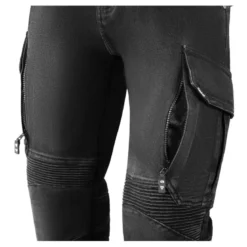 Jeansy motocyklowe SECA SQUARE II BLACK czarny